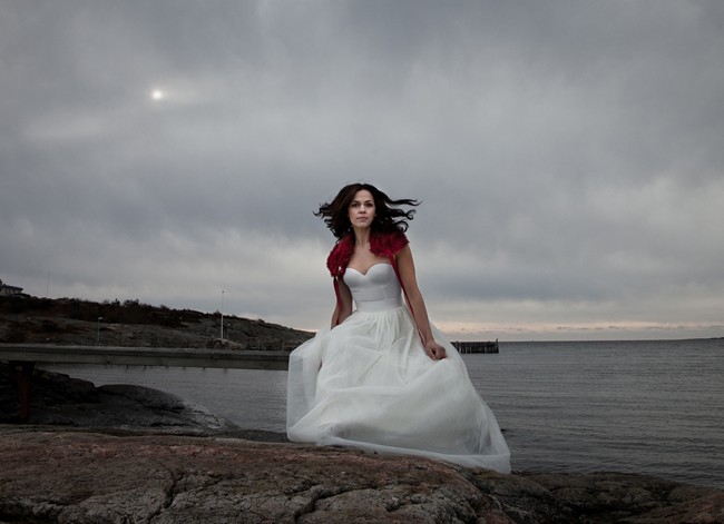 Fotosession med artisten Mia Stegmar